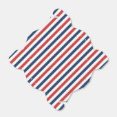 愛国的な赤と青のストライプ フェイバーボックス (折り畳みなし)