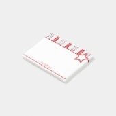 愛国的な赤と青のストライプ ポストイット (アングル)