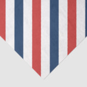愛国的な赤と青のストライプ 薄葉紙 (詳細)
