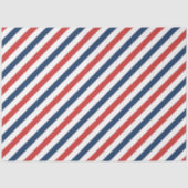 愛国的な赤と青のストライプ 薄葉紙 (正面)