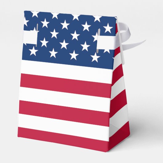 愛国的な赤と青の古い栄光の好意ボックス フェイバーボックス (裏面サイド)