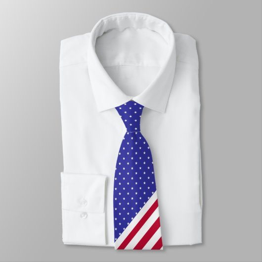 愛国的な赤と青の星と縞 ネクタイ (タイ)