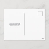 愛国的な赤と青の星の労働日 シーズンポストカード (裏面)