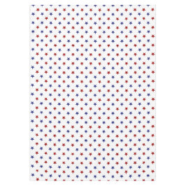愛国的な赤と青の星を白に テーブルクロス