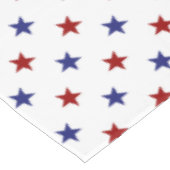 愛国的な赤と青の星を白に テーブルクロス (アングル)