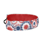 愛国的な赤と青の花火 アスレチックヘッドバンド (左)