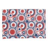 愛国的な赤と青の花火 枕カバー (正面右)