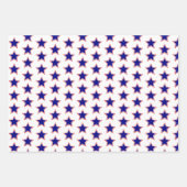 愛国的な赤と青 ラッピングペーパーシート (正面3)