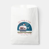 愛国的な赤ポップ・アートのちゃんシャワーの準備ができている フェイバーバッグ (正面)