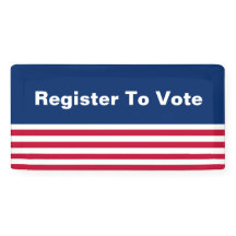 愛国的な赤白と青の投票に登録する