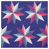 愛国的な赤白と青の星の織物 ファブリック (見本)