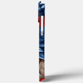 愛国的な赤白青のアメリカの花 Case-Mate iPhoneケース (裏面 / 左)