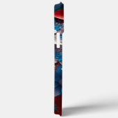 愛国的な赤白青のアメリカの花 Case-Mate iPhoneケース (裏面 / 右)