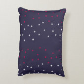 愛国的な赤白青のスイスクロスプラス記号 アクセントクッション (裏面(縦))