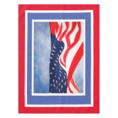 愛国的な赤白青の7月4日 テーブルクロス (正面)