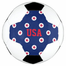 愛国的な赤白青アメリカの星 サッカーボール