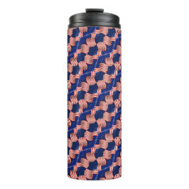 愛国的な赤白青アメリカ国旗の模様 タンブラー