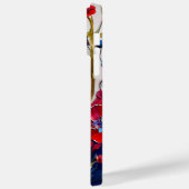 愛国的な赤白青ケシの花 Case-Mate iPhoneケース (裏面 / 左)