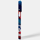 愛国的な赤白青ケシの花 Case-Mate iPhoneケース (裏面 / 右)