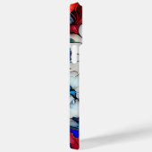 愛国的な赤白青ケシの花 Case-Mate iPhoneケース (裏面 / 右)