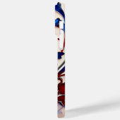 愛国的な赤白青ケシの花 Case-Mate iPhoneケース (裏面 / 左)