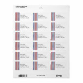 愛国的な赤白青スターとストライプの自由 ラベル (フルシート)