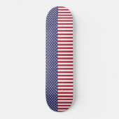 愛国的な赤白青スターとストライプ国旗 スケートボード (正面)
