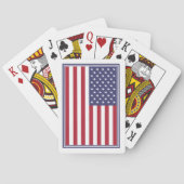 愛国的な赤白青スターとストライプ国旗 トランプ (裏面)