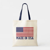 愛国的な赤白青スターとストライプ国旗 トートバッグ (裏面)