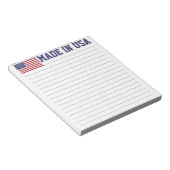 愛国的な赤白青スターとストライプ国旗 ノートパッド (アングル)