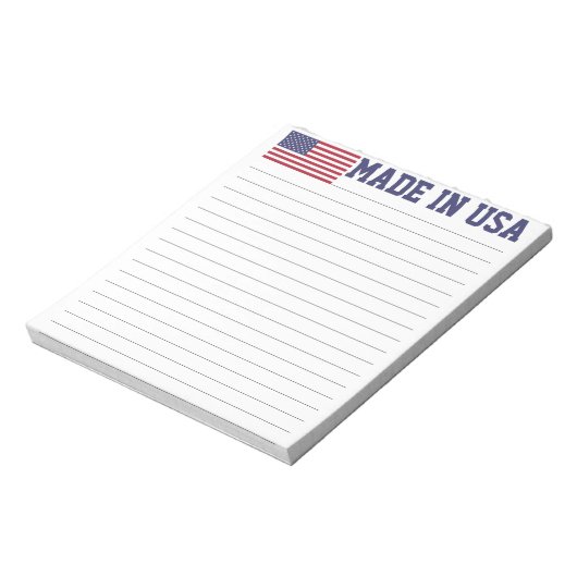 愛国的な赤白青スターとストライプ国旗 ノートパッド (回転)