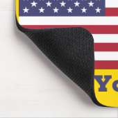 愛国的な赤白青スターとストライプ国旗 マウスパッド (コーナー)