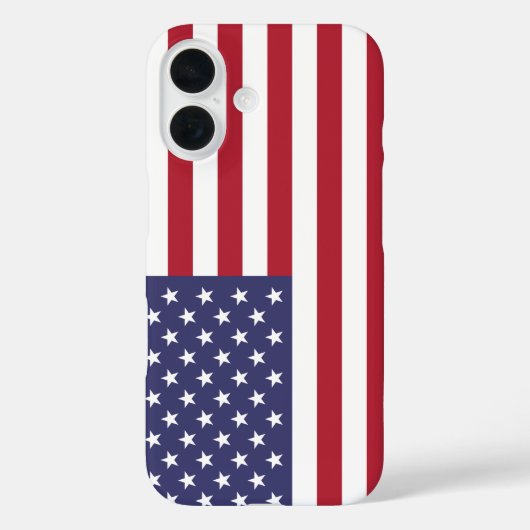 愛国的な赤白青スターとストライプ国旗 Case-Mate iPhoneケース (裏面)