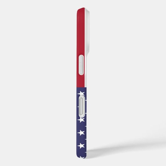愛国的な赤白青スターとストライプ国旗 Case-Mate iPhoneケース (裏面 / 右)