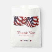 愛国的な赤白青バンティンスターズありがとう フェイバーバッグ (正面)