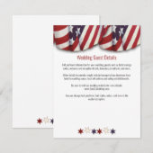 愛国的な赤白青バンティントップスターズボトム エンクロージャーカード (正面/裏面)