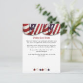 愛国的な赤白青バンティントップスターズボトム エンクロージャーカード (スタンド正面)