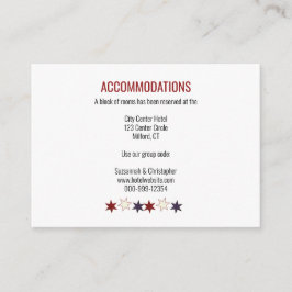 愛国的な赤白青バンティントップスターズボトム エンクロージャーカード