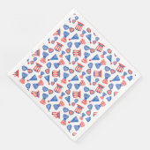 愛国的な赤白青帽子はサングラスに結び付く (コーナー)