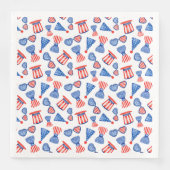 愛国的な赤白青帽子はサングラスに結び付く (正面)