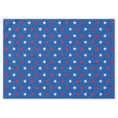 愛国的な赤白青星模様の休日 テーブルクロス (正面(横))