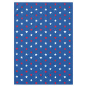 愛国的な赤白青星模様の休日 テーブルクロス (正面)