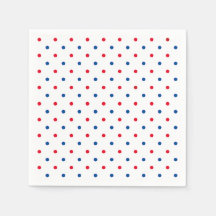 愛国的な赤白青水玉模様パターン休日