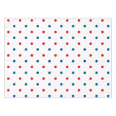 愛国的な赤白青水玉模様パターン休日 テーブルクロス (正面(横))