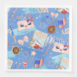 愛国的な赤白青7月4日