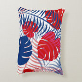 愛国的な赤、白、青のアクセント枕 アクセントクッション (裏面(縦))