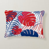 愛国的な赤、白、青のアクセント枕 アクセントクッション (裏面)