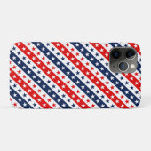 愛国的な赤、白、青のアメリカの星条旗 Case-Mate iPhoneケース (裏面(横))