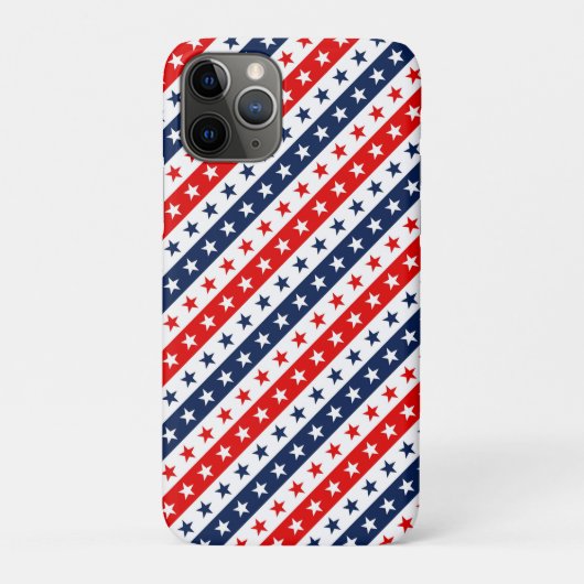 愛国的な赤、白、青のアメリカの星条旗 Case-Mate iPhoneケース (裏)