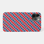 愛国的な赤、白、青のアメリカの星条旗 Case-Mate iPhoneケース (裏面(横))